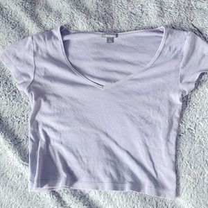 Medium, blue/ grey v-neck shirt